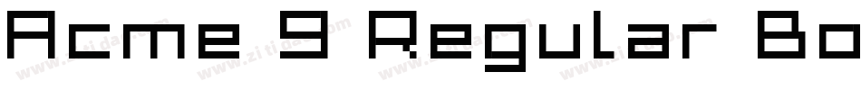 Acme 9 Regular Bold Xtnd手机版字体转换
